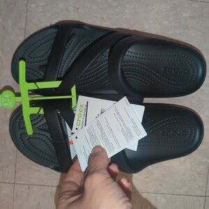 new with tags crocs black size 6 (other sizes and styles available) slippers
